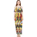 The Simpsons, Cartoon, Crazy, Dope Draped Sleeveless Chiffon Jumpsuit View1