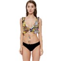 The Simpsons, Cartoon, Crazy, Dope Low Cut Ruffle Edge Bikini Top View1