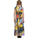 The Simpsons, Cartoon, Crazy, Dope Kids  Satin Sleeveless Maxi Dress View4