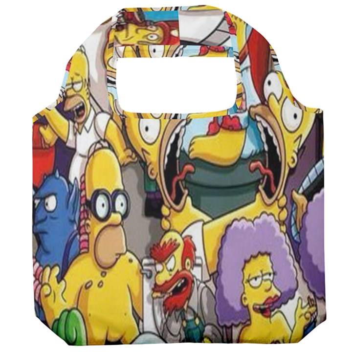 The Simpsons, Cartoon, Crazy, Dope Foldable Grocery Recycle Bag