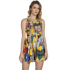 The Simpsons, Cartoon, Crazy, Dope Sleeveless High Waist Mini Dress by nateshop