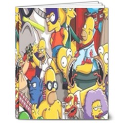 The Simpsons, Cartoon, Crazy, Dope 8  X 10  Hardcover Notebook by nateshop