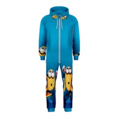 Minions, Blue, Cartoon, Cute, Friends Hooded Jumpsuit (kids)