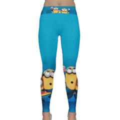 Minions, Blue, Cartoon, Cute, Friends Classic Yoga Leggings by nateshop