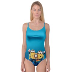 Minions, Blue, Cartoon, Cute, Friends Camisole Leotard  by nateshop