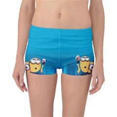 Minions, Blue, Cartoon, Cute, Friends Boyleg Bikini Bottoms by nateshop