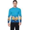 Minions, Blue, Cartoon, Cute, Friends Men s Long Sleeve Rash Guard View1