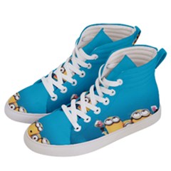 Minions, Blue, Cartoon, Cute, Friends Women s Hi-top Skate Sneakers by nateshop