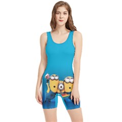 Minions, Blue, Cartoon, Cute, Friends Women s Wrestling Singlet by nateshop