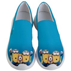 Minions, Blue, Cartoon, Cute, Friends Women s Lightweight Slip Ons by nateshop