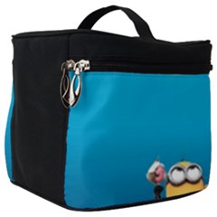 Minions, Blue, Cartoon, Cute, Friends Make Up Travel Bag (big) by nateshop