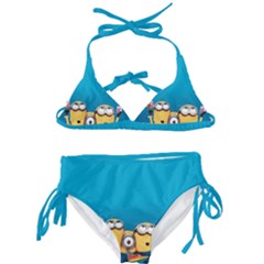 Minions, Blue, Cartoon, Cute, Friends Kids  Classic Bikini Set by nateshop