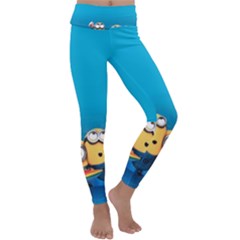 Minions, Blue, Cartoon, Cute, Friends Kids  Lightweight Velour Classic Yoga Leggings by nateshop