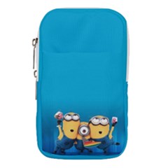 Minions, Blue, Cartoon, Cute, Friends Waist Pouch (large) by nateshop