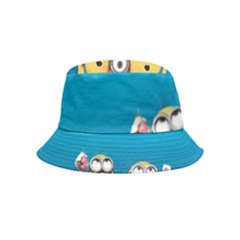 Minions, Blue, Cartoon, Cute, Friends Inside Out Bucket Hat (kids) by nateshop