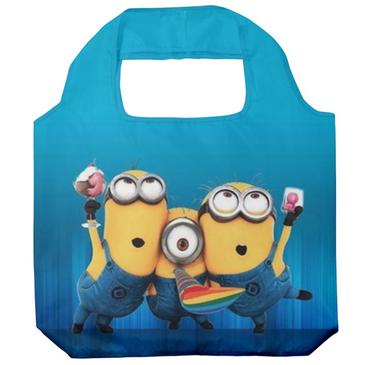 Minions, Blue, Cartoon, Cute, Friends Foldable Grocery Recycle Bag