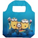 Minions, Blue, Cartoon, Cute, Friends Foldable Grocery Recycle Bag View2