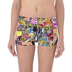 Sticker Bomb, Art, Cartoon, Dope Boyleg Bikini Bottoms by nateshop