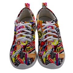 Sticker Bomb, Art, Cartoon, Dope Women Athletic Shoes by nateshop