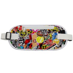 Sticker Bomb, Art, Cartoon, Dope Rounded Waist Pouch by nateshop