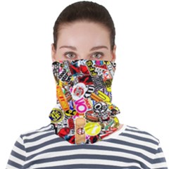 Sticker Bomb, Art, Cartoon, Dope Face Seamless Bandana (adult) by nateshop