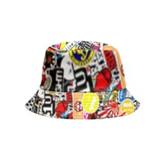 Sticker Bomb, Art, Cartoon, Dope Inside Out Bucket Hat (kids) by nateshop