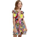 Sticker Bomb, Art, Cartoon, Dope Kids  Frilly Sleeves Pocket Dress View2