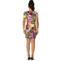 Sticker Bomb, Art, Cartoon, Dope Fitted Knot Split End Bodycon Dress View4