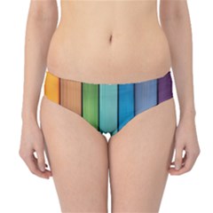 Rainbow Hipster Bikini Bottoms by zappwaits