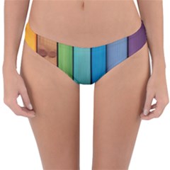 Rainbow Reversible Hipster Bikini Bottoms by zappwaits