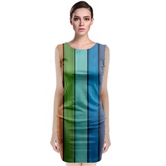 Rainbow Sleeveless Velvet Midi Dress by zappwaits