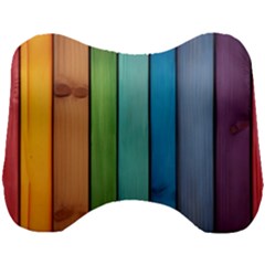 Rainbow Head Support Cushion by zappwaits