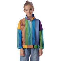 Rainbow Kids  Half Zip Hoodie