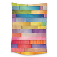 Rainbow Wood Large Tapestry