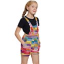 Rainbow Wood Kids  Short Overalls View3