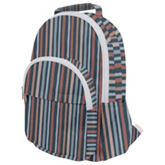 Stripes Rounded Multi Pocket Backpack by zappwaits