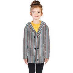 Stripes Kids  Double Breasted Button Coat by zappwaits