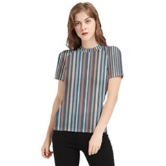 Stripes Women s Short Sleeve Rash Guard by zappwaits