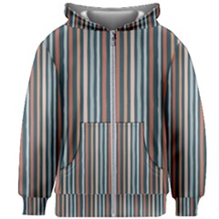 Stripes Kids  Zipper Hoodie Without Drawstring