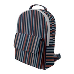 Stripes Flap Pocket Backpack (large) by zappwaits