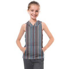 Stripes Kids  Sleeveless Hoodie by zappwaits