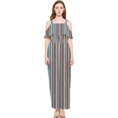 Stripes Draped Sleeveless Chiffon Jumpsuit by zappwaits