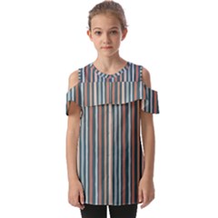 Stripes Fold Over Open Sleeve Top by zappwaits