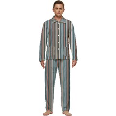 Stripes Men s Long Sleeve Velvet Pocket Pajamas Set by zappwaits