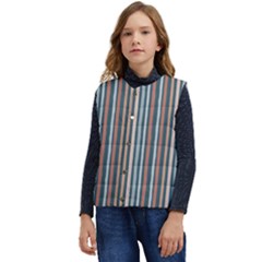 Stripes Kid s Button Up Puffer Vest	