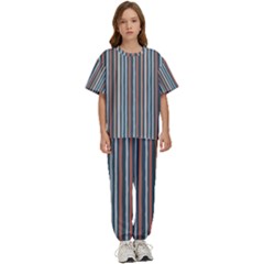 Stripes Kids  T-shirt And Pants Sports Set by zappwaits