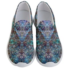 Scary Face Pour Men s Lightweight Slip Ons by kaleidomarblingart