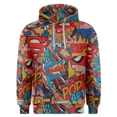 Comic Cartoon Pattern Men s Overhead Hoodie