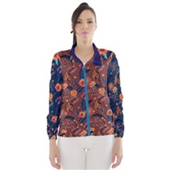 Floral Leaves Thanksgiving Women s Windbreaker by flowerland