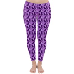 Violet Geometry Classic Winter Leggings